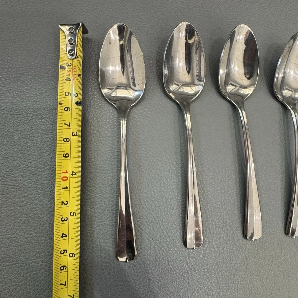 Oneida Gala-Impulse Stainless Steel Soup Spoons Lot Of 5